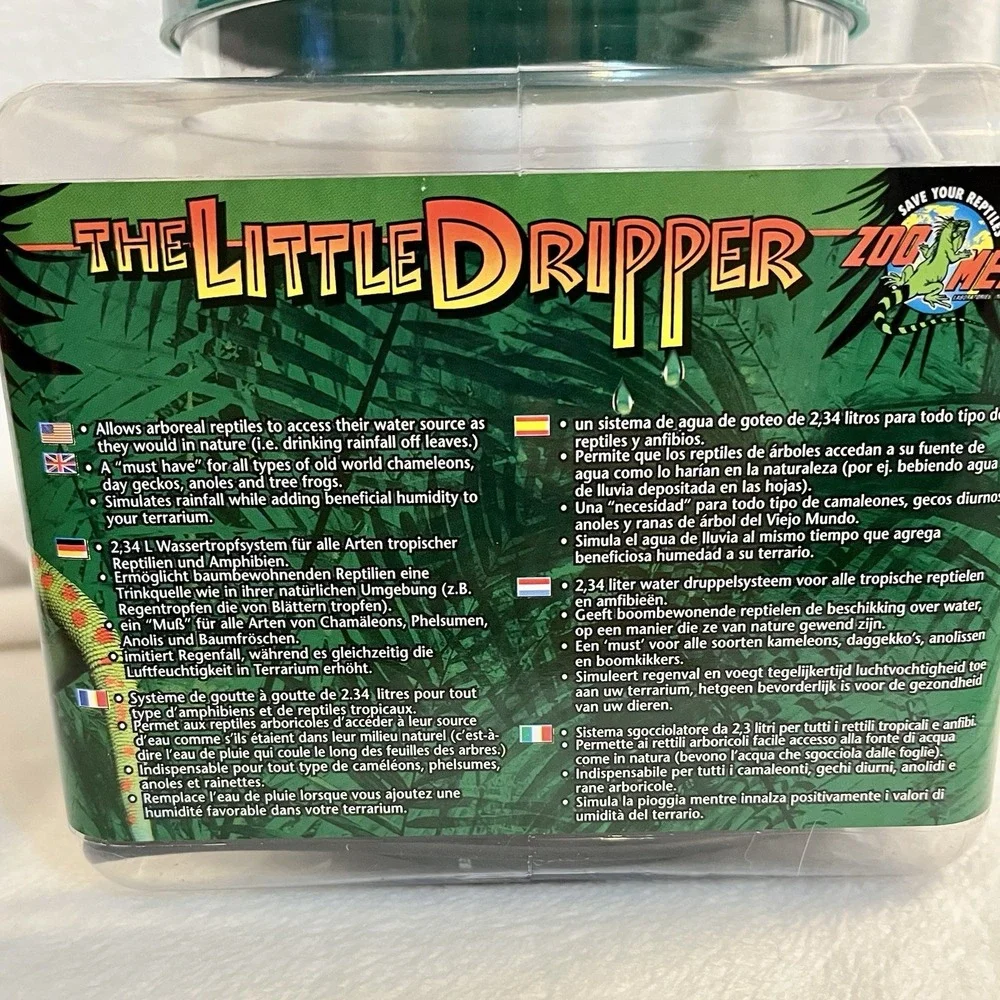 Zoo Med The Little Dripper Drip Water System for‎ Reptiles NWT